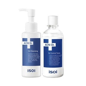 ★겟잇뷰티 뷰라벨 토너 1위!★ 아이소이 아크니 닥터 1st 클렌징 & 토닉 SET(130ml/130ml)