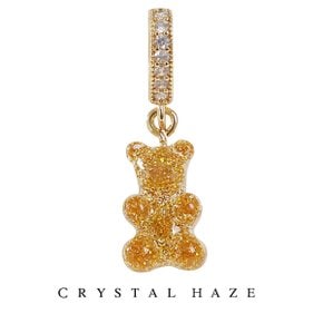 [정품] 크리스탈 헤이즈 Pave Notalgia Bear Pendant - 24K (PCT-24K)