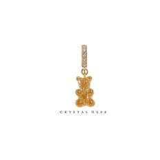 [정품] 크리스탈 헤이즈 Pave Notalgia Bear Pendant - 24K (PCT-24K)