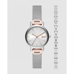 4656372 DKNY Soho Silver Tone Analogue Watch - Silver-Tone