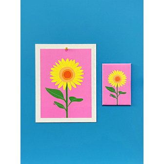 NIJI 해바라기 마그넷 (냉장고 자석 magnet)