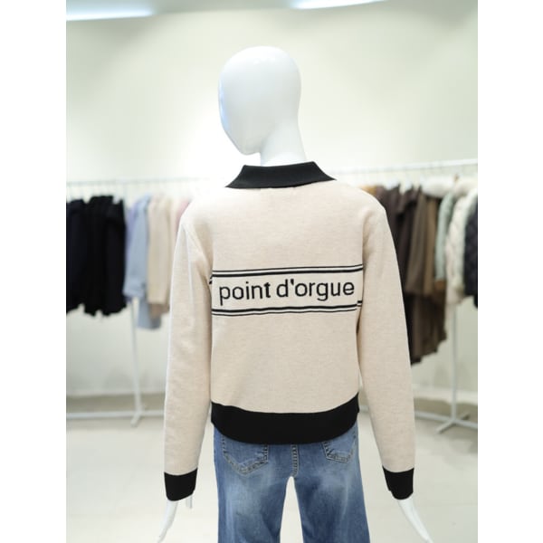 [여주점] 여성 가슴 포켓 집업 니트가디건 YK5AD604