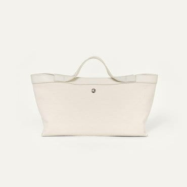 킨더살몬 Posell Canvas Tote Bag Raw-White (S)