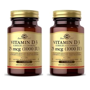 [해외직구] Solgar 솔가 비타민D3 콜레칼시페롤 1000IU 90정 2팩 Vitamin D3 Cholecalciferol 1000 IU - 90 Tablets