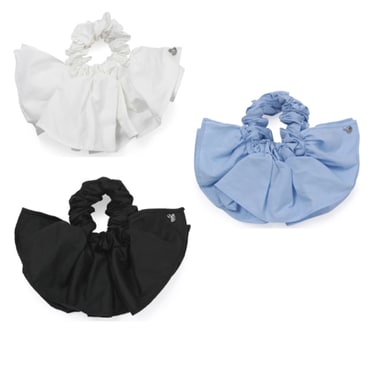 그레이맨션 빈티지 플리츠 스크런치 Carry Barrette Vintage Shirt Pleats Scrunch