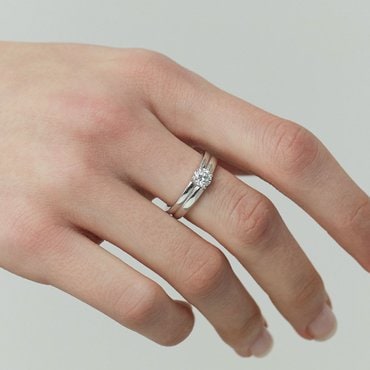이에르로르 에센스 실버(W) 랩다이아 더블 반지 0.5CT HL4R52433W9