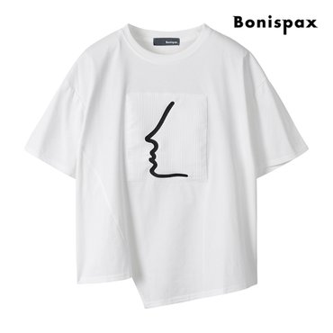보니스팍스 언발 포인트 반팔 티셔츠 (XP4TS017M0)