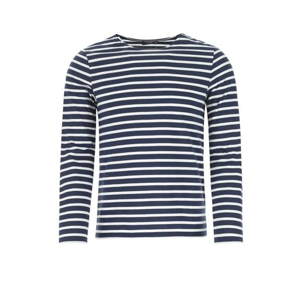 [해외배송] 24FW 세인트제임스 반팔 티셔츠 9858 MARINENEIGE Stripped