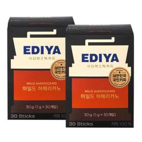 이디야 마일드 아메리카노 30T ( 1g x 30개입 ) x 2개