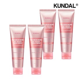 쿤달 프로틴 데미지 케어 노워시 트리트먼트 일랑일랑 130ml x4개