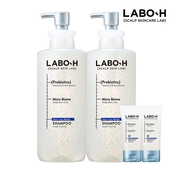 탈모증상완화 샴푸 두피쿨링 400ml 2개+증정