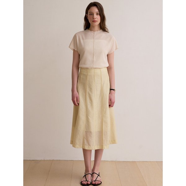 Waving wrinkle top - Light beige