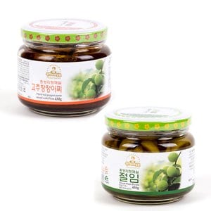  (식품명인) 홍쌍리 청매실농원 고추장장아찌 430g + 매실절임 430g