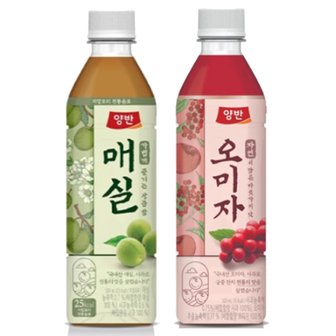  양반 오미자차 500ml 6입 + 매실차 500ml 6입 대량 소량 전통차 접대