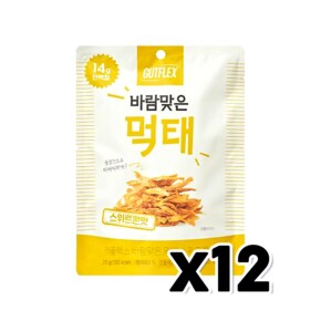 바람맞은먹태 스위트콘맛 안주스낵 25g x 12개