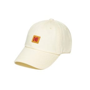 (정상가 : 49,000원) 스퀘어로고 릴렉스핏 볼캡 IVORY