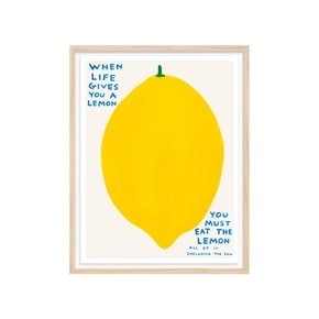 그림액자 When life gives you a lemon / 데이비드 슈리글리