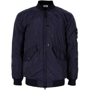 스톤아일랜드 24FW 네이비블루 크링클랩스 봄버 자켓 811540923 V0020