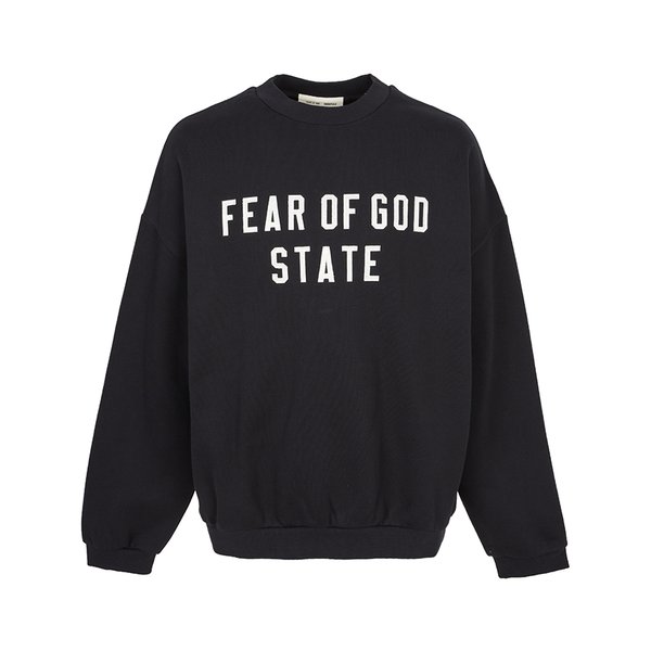 [부산점] 에센셜 남성 기모 맨투맨 192SP256550F JET BLACK