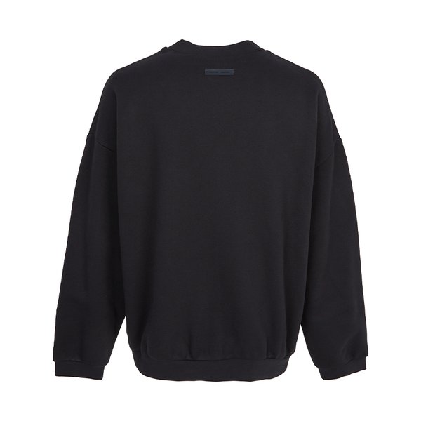 [부산점] 에센셜 남성 기모 맨투맨 192SP256550F JET BLACK