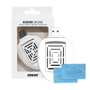 코끼리 휴대용 usb 모기훈증기-에프킬라 모기매트포함 X ( 3매입 )