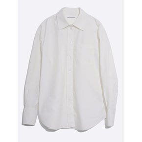 COTTON LOGO POCKET SHIRTS_WHITE