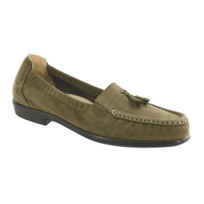 4454052 SAS Womens Hope Loafer - Medium In Green Tundra