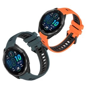 가민 포러너965/945/935 투톤 블랙버클 스포츠 실리콘 밴드 스트랩 22mm Garmin 256 러닝 스마트