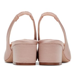 샌디리앙 SSENSE 익스클루시브 핑크 슬링백 45 힐 S24F002-F040 681 Ballet Satin