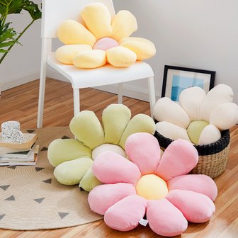 심쿵샵 플라워 방석 꽃방석 의자 쿠션 인테리어 소품 2size