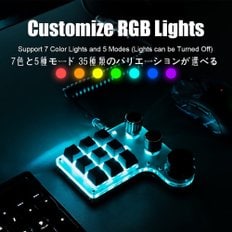 SIKAI CASE 2023 RGB Bluetooth2.4G Bluetooth 매크로 키보드 신형 [유선 연속만] 한손 키보드