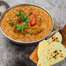  베나레스 인도전통 매콤한 새우카레 250g+플레인 난 180g 세트