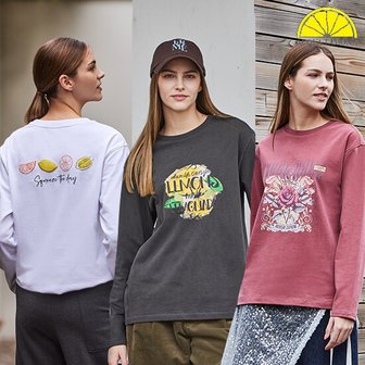 신세계라이브쇼핑 [아쿠아 리모네] 여성 피그먼트 티셔츠 3종 세트