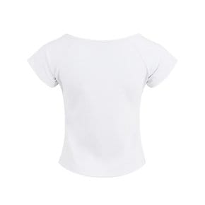 VOLUME T-SHIRT IN WHITE (셔링 티셔츠)