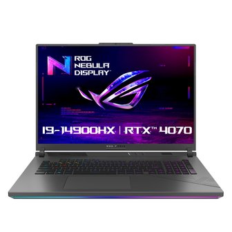 ASUS 2024년 신제품 ROG STRIX G18 G814JIR-N6079 18인치 게이밍 노트북 14세대 인텔 i9 32GB RTX4070