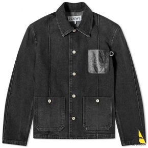 로에베 24 Workwear jacket in denim (H526Y50W09 8946) (데님 워크웨어 자켓)