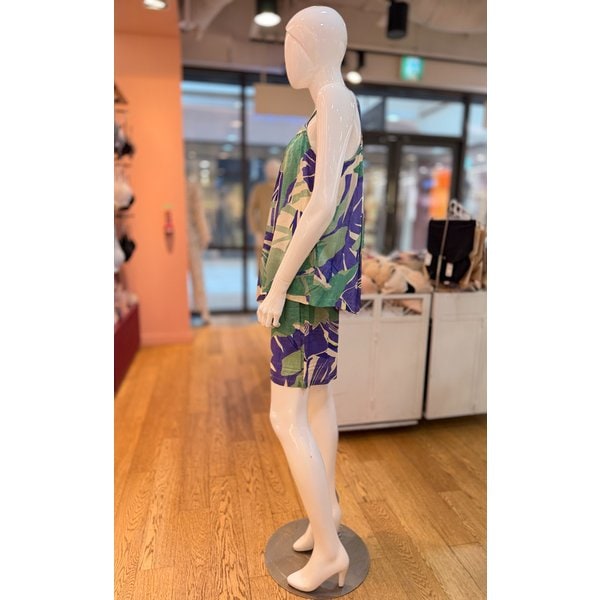 [파주점] 바바라 레이온 프린트 블루 여성 파자마 세트 AWP4604S