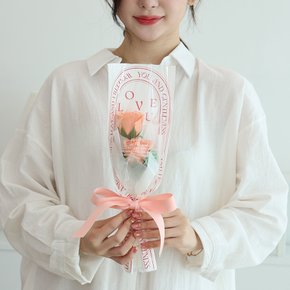 베아 장미 꽃다발 (코랄) 졸업 입학 생일 화이트데이 발렌타인데이 기념일 꽃선물