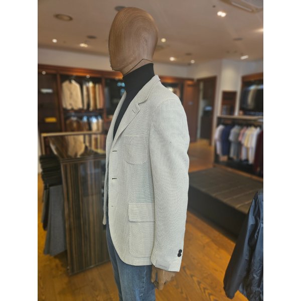 [여주점] 아이보리 솔리드 ADAPTIVE 코튼 싱글브레스트 캐주얼자켓(L-73cm. Mod.X544)