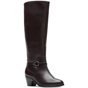 4485086 Clarks Emily 2 Sky Womens Faux Leather Tall Knee-High Boots 75032294