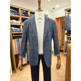 브렌우드 [여주점] 코오롱 브렌우드 남성 글렌체크 린넨 혼방 피그먼트 워싱 자켓 BRJCM25541BUX