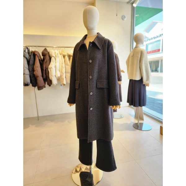 [여주점] [JJ 지고트] 여성 울 블렌드 체크 코트 GRBA0CTR41