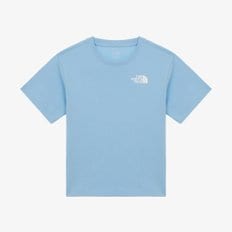 [노스페이스키즈 공식] NT7UR02U 키즈 고-투 반팔 라운드 티_LIGHT BLUE
