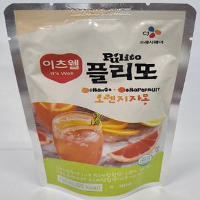 이츠웰 플리또 130ml 오렌지자몽 130g 40개/쥬스팩/과일주스/과일음료/주스팩/단체음료/팩쥬스/팩주스
