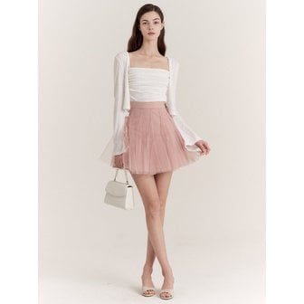 그레이스유 Etoile Banding Sha Mini Skirt (Pink)