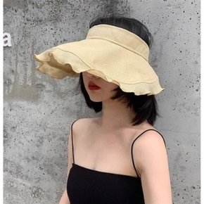린넨 돌돌이 썬캡 자외선차단