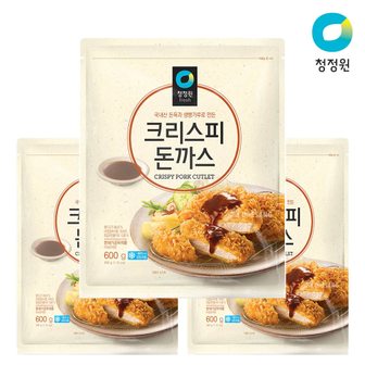 청정원 크리스피 돈까스 600g 3개