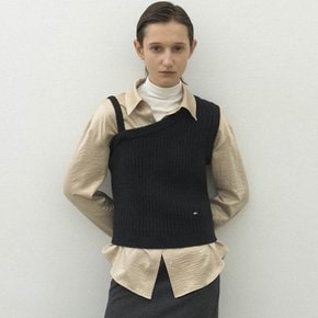 (VT-0270)WOOL ELROY UNBAL VEST