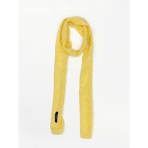 Hairly Knit Muffler Scarf (Yellow)