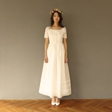 텐바이텐 [CLAIR DE LUNE] BLANC DE BLANC DRESS